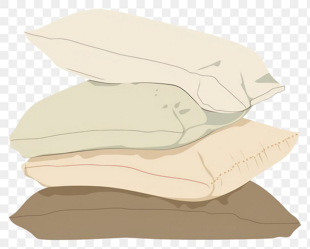 PNG  Illustration of pillow relaxation furniture textile.