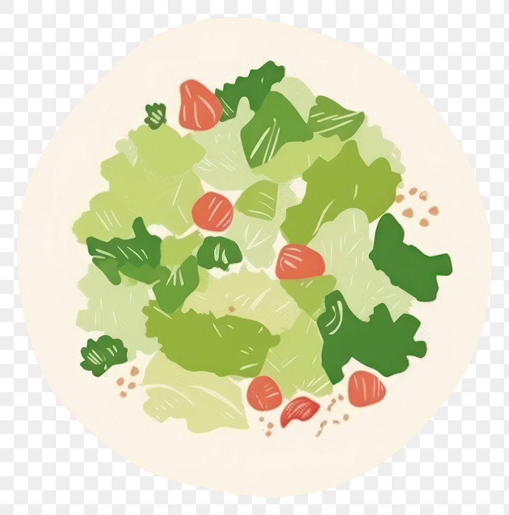 PNG  Illustration of salad vegetable lettuce plant.