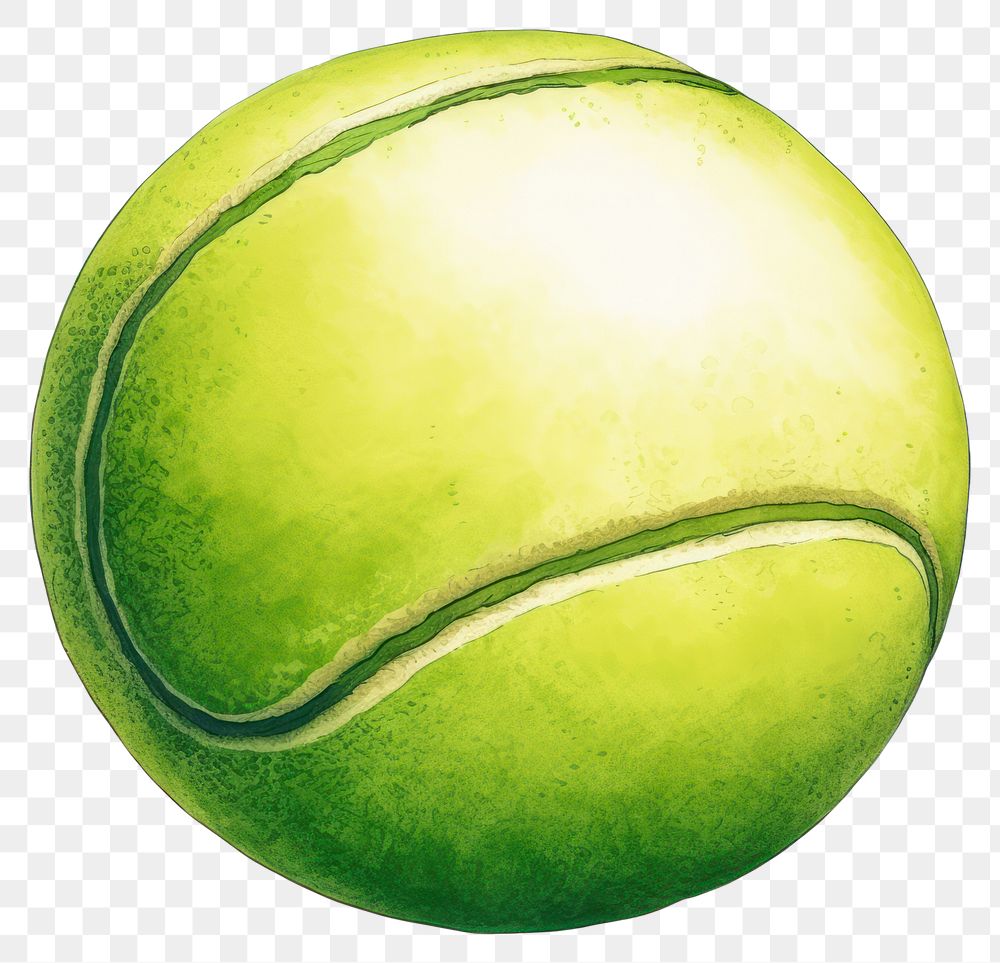 PNG Tennis ball sports white background football.