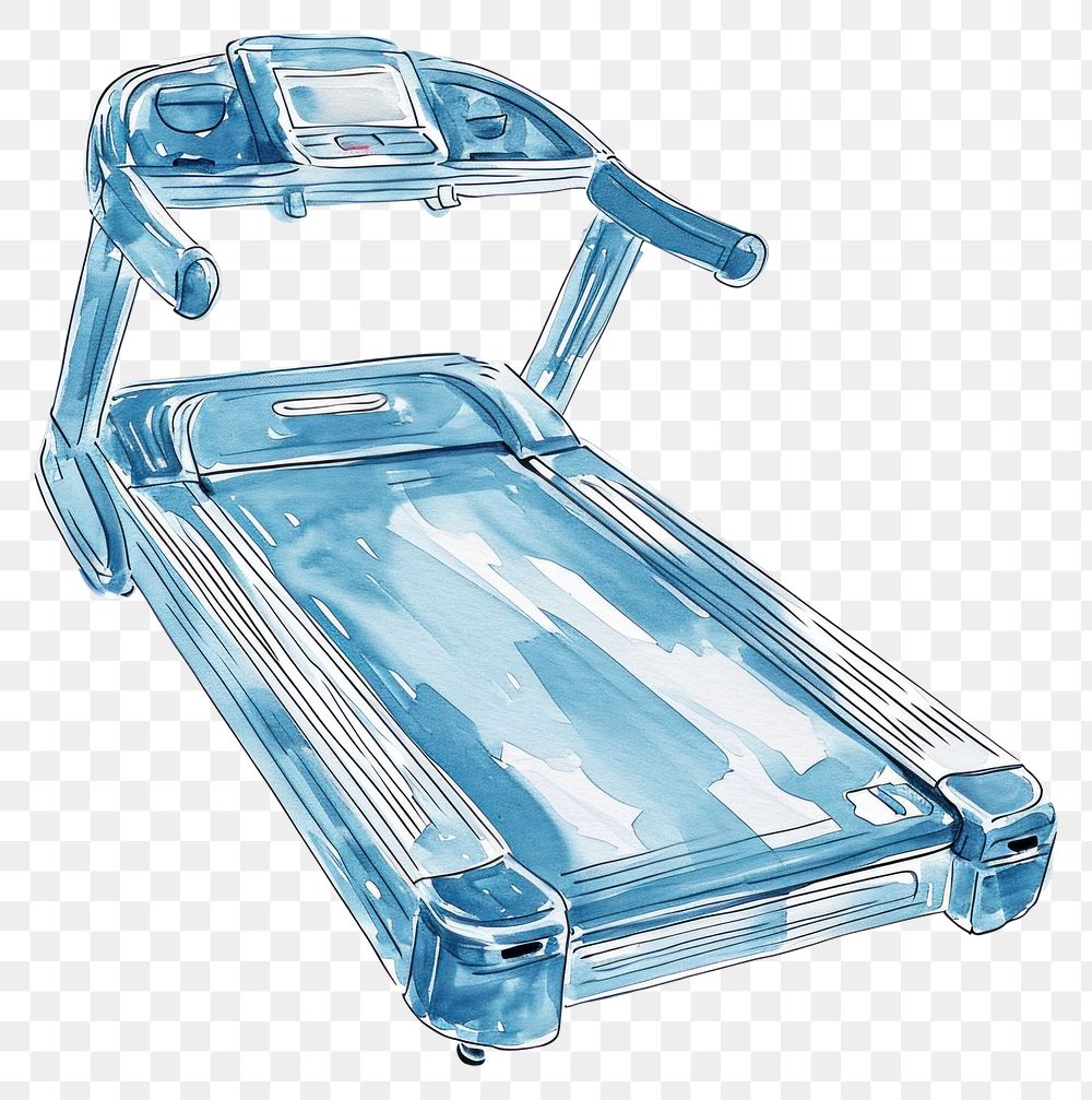 PNG Relaxation stretcher treadmill equipment.