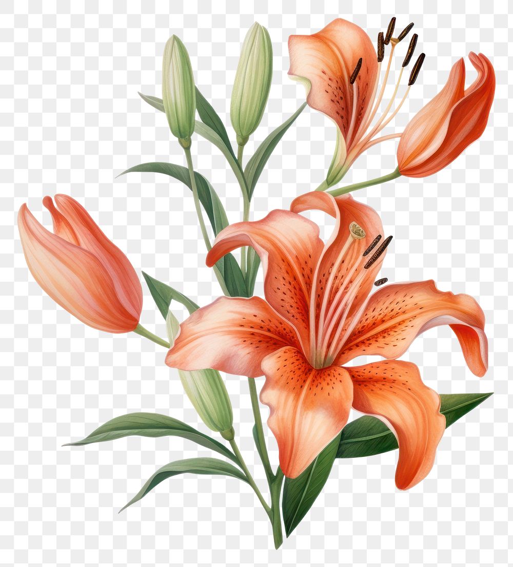 PNG Asiatic Lilies flower plant lily
