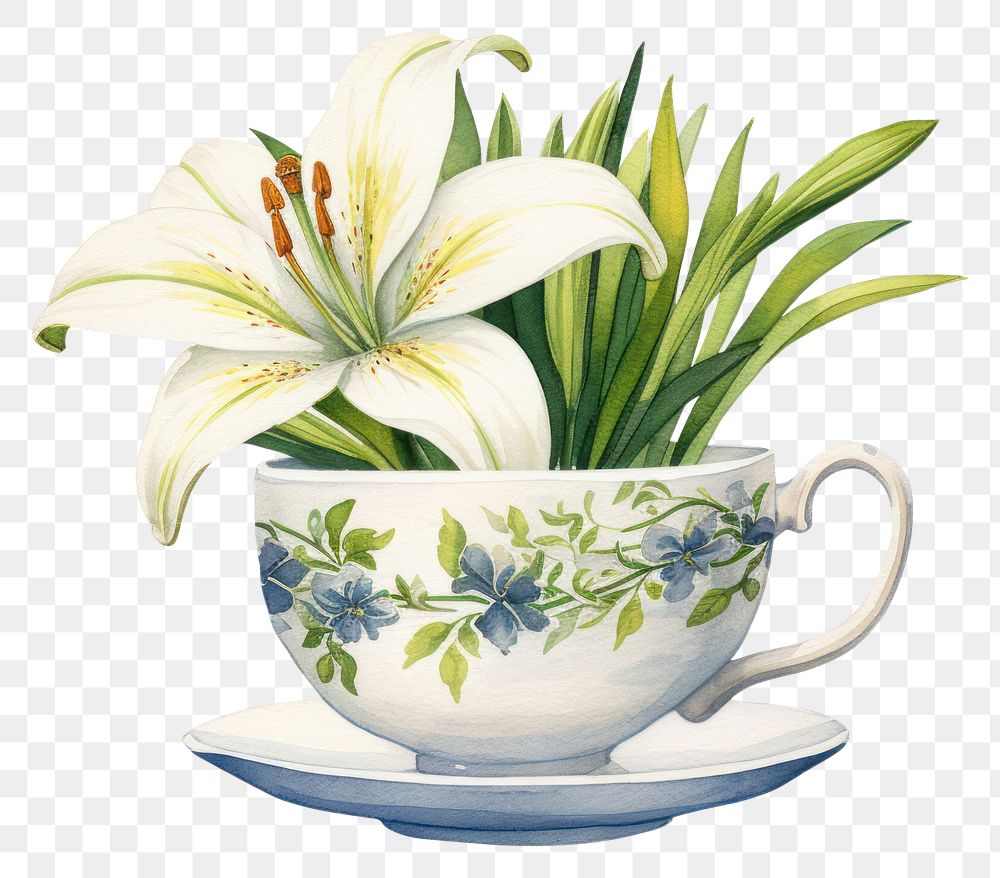 PNG Lilies cup saucer flower