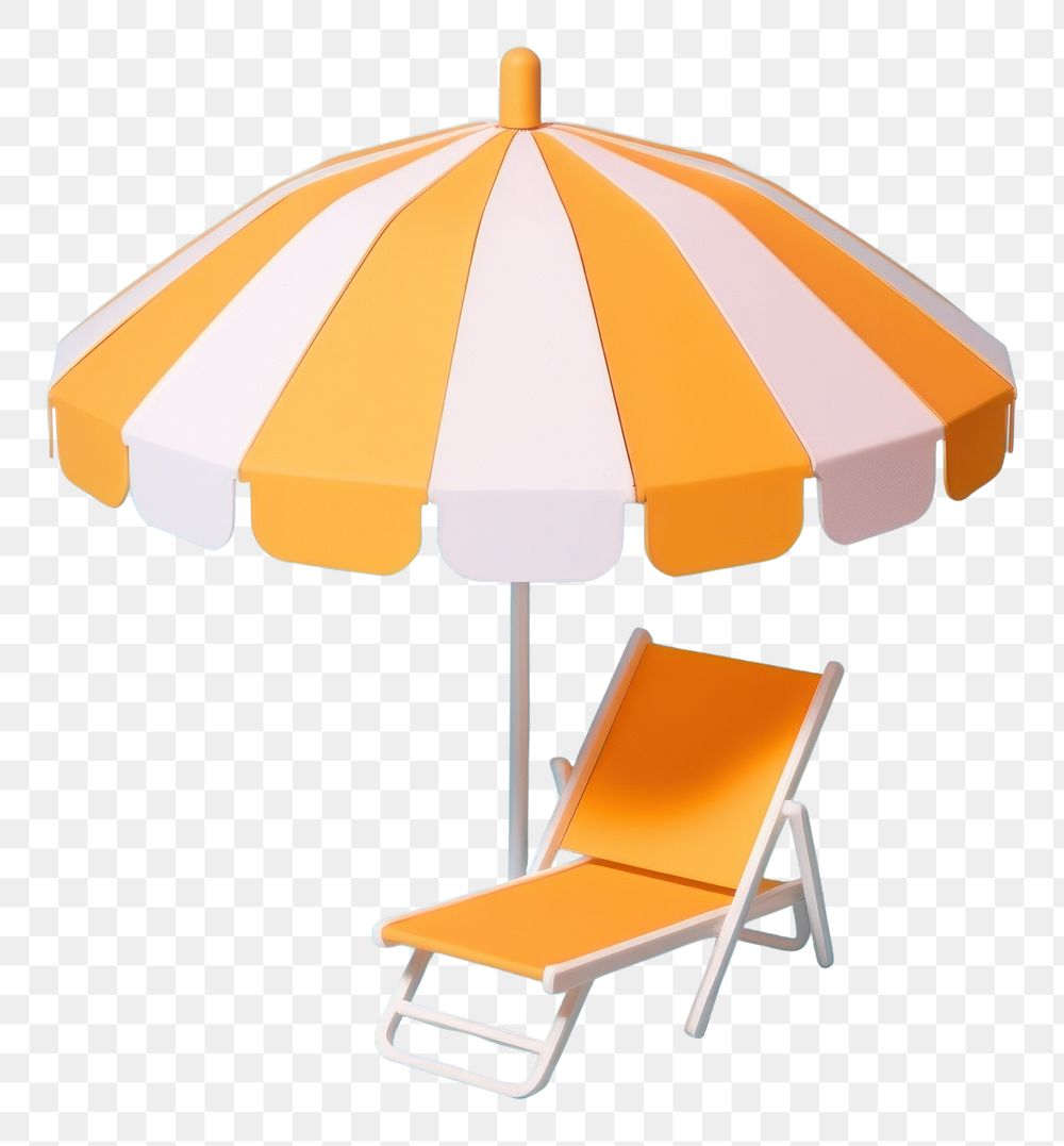 PNG Umbrella chair summer beach umbrella.