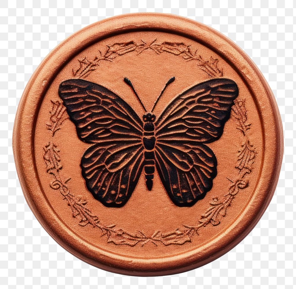PNG Butterfly money coin white background.