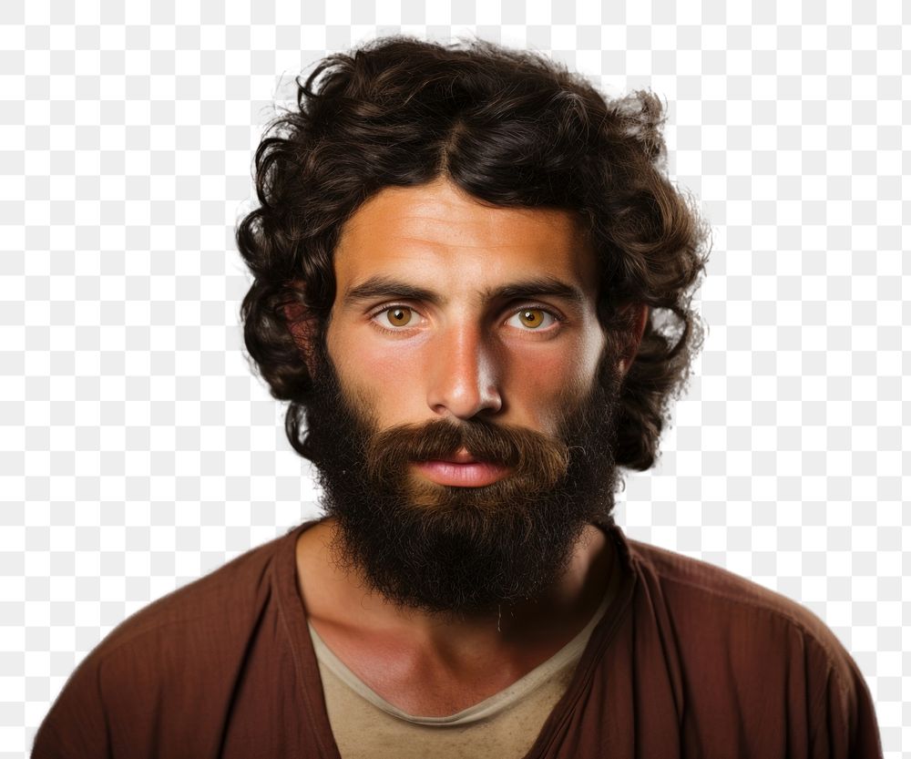 PNG Israeli man portrait beard adult.