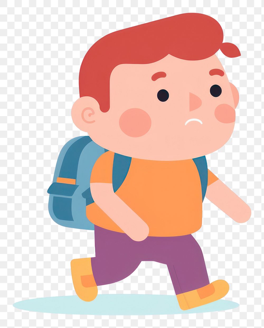 PNG Child carrying a school bag backpack white background activity. AI generated Image by rawpixel.