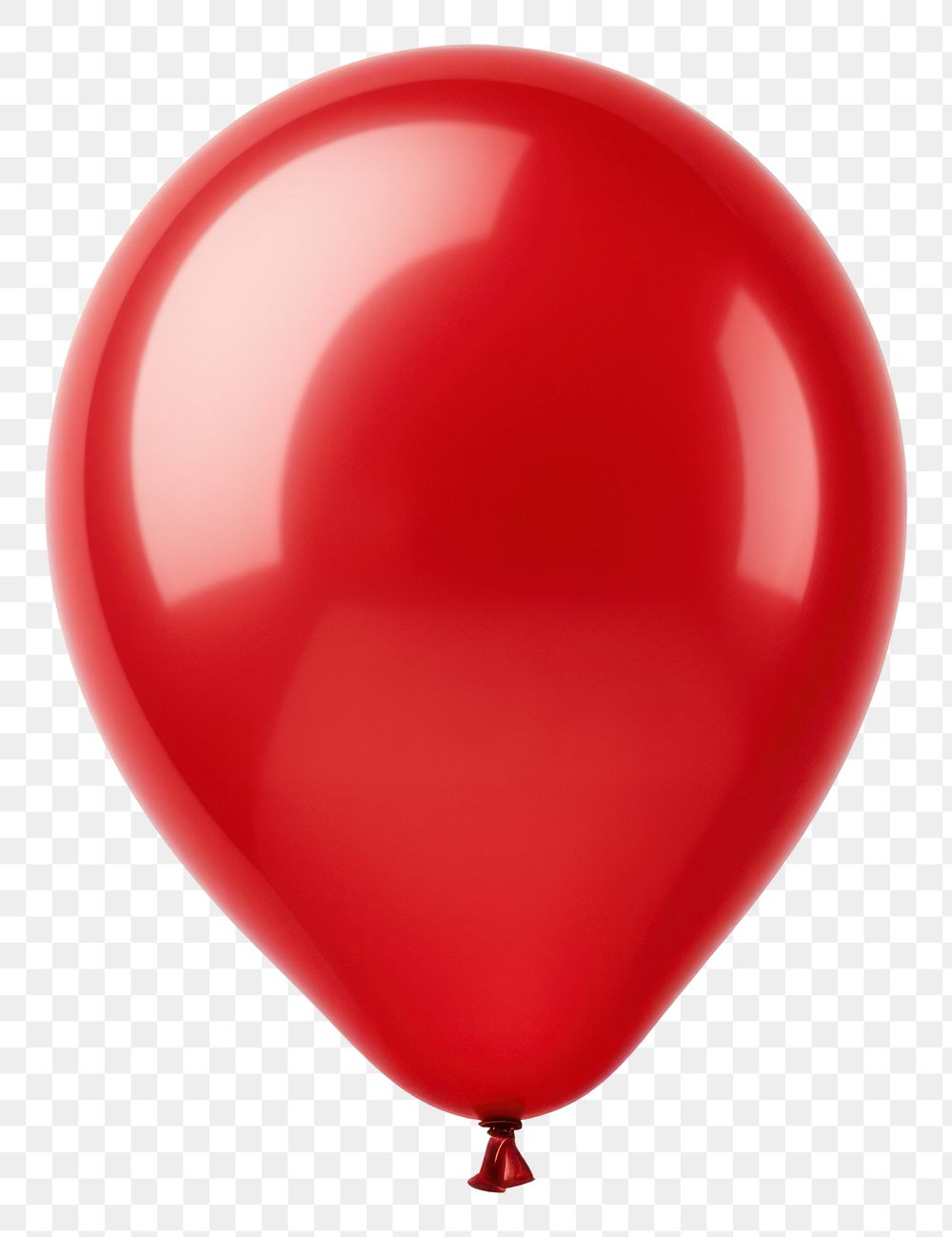 PNG  Red balloon white background celebration anniversary. AI generated Image by rawpixel.