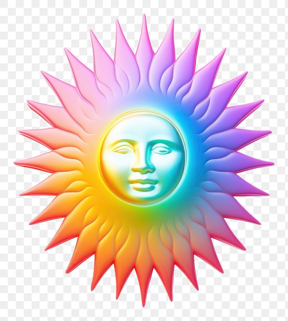 PNG Sun horoscope graphics art white background.