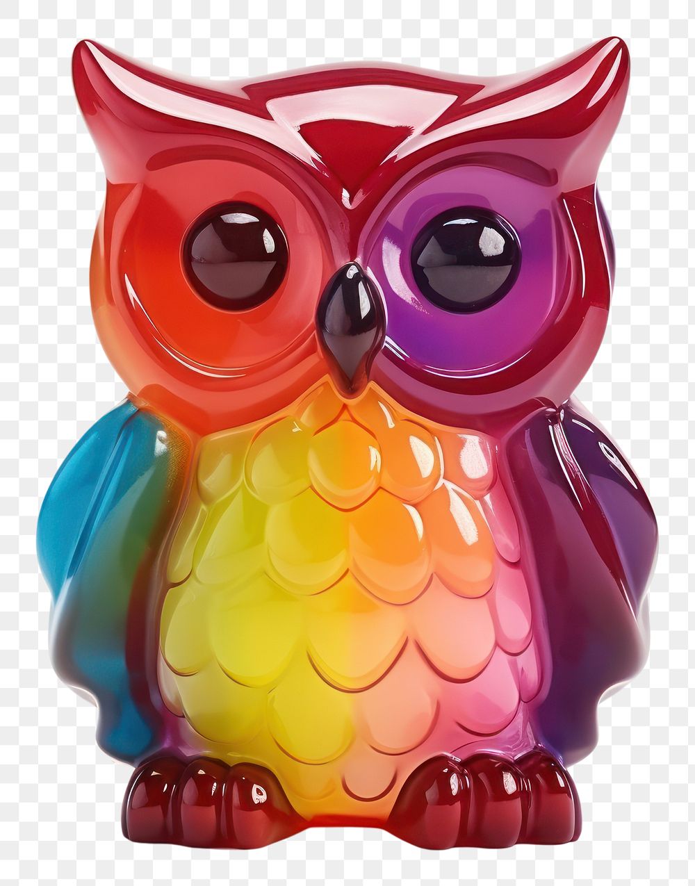 PNG Owl figurine animal white background.