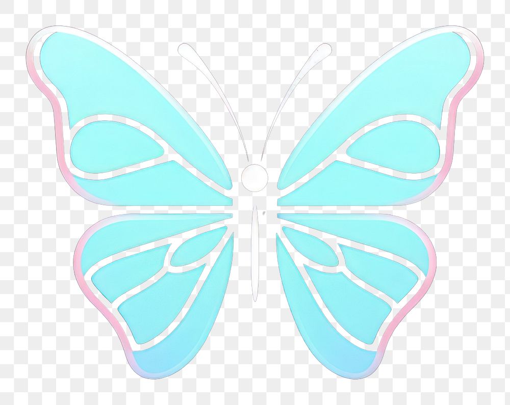 PNG Pastel butterfly animal insect line.
