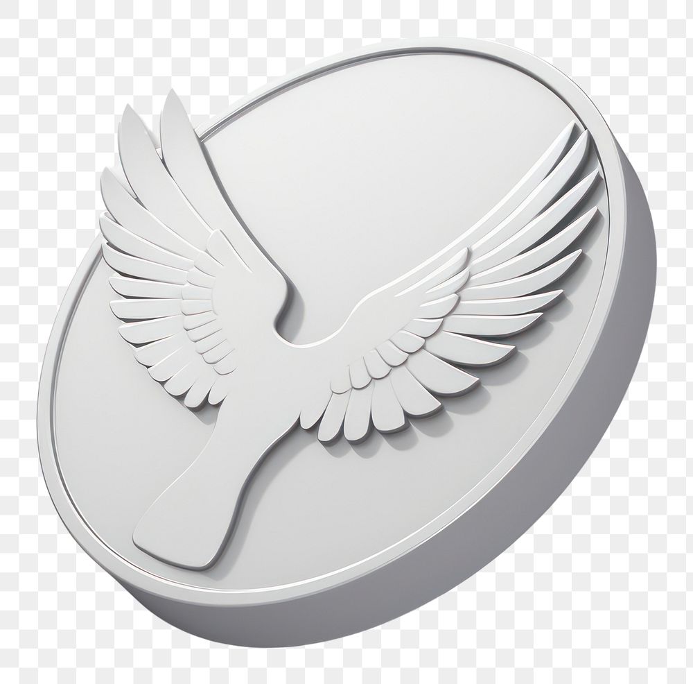 PNG Finance coin symbol white.