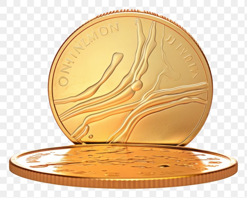 PNG Coin finance money gold.