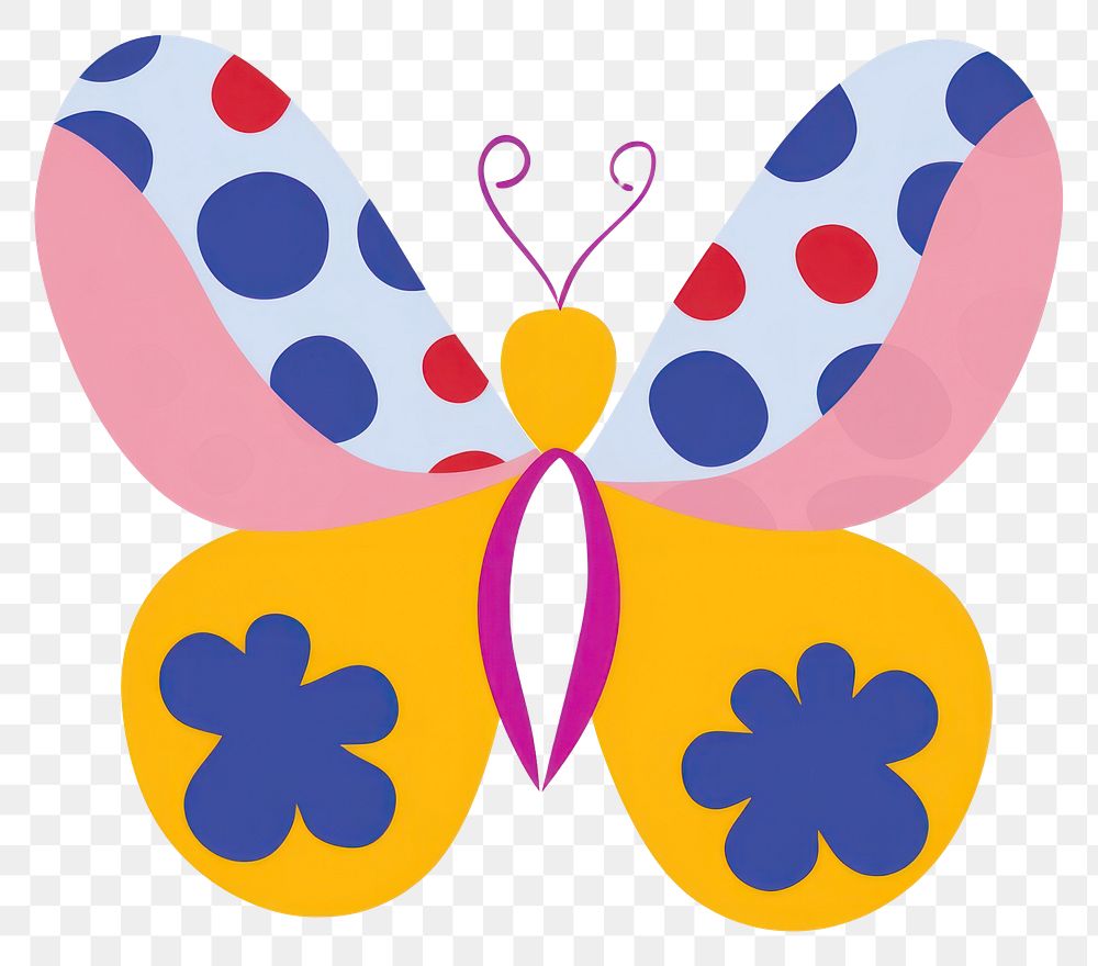 PNG Cute butterfly pattern magnification creativity.