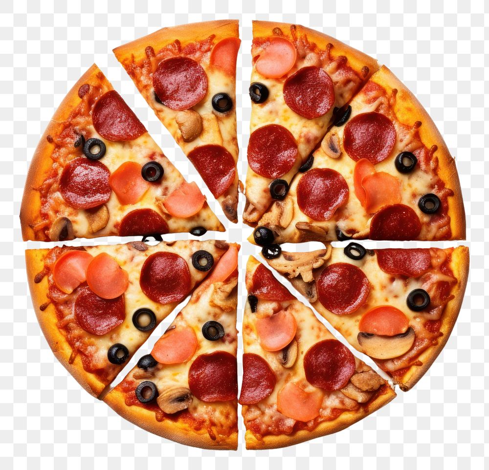 PNG Restaurant pizza food white background mozzarella pepperoni.