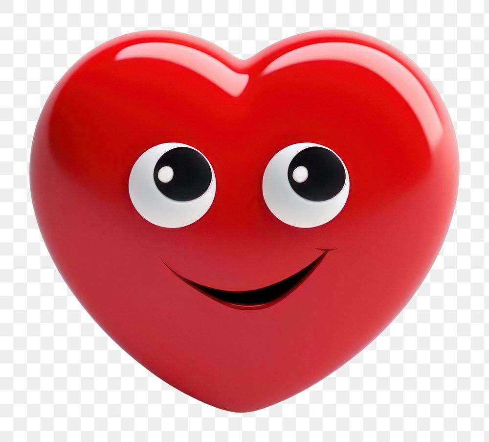 PNG Heart emoji icon red white background anthropomorphic.