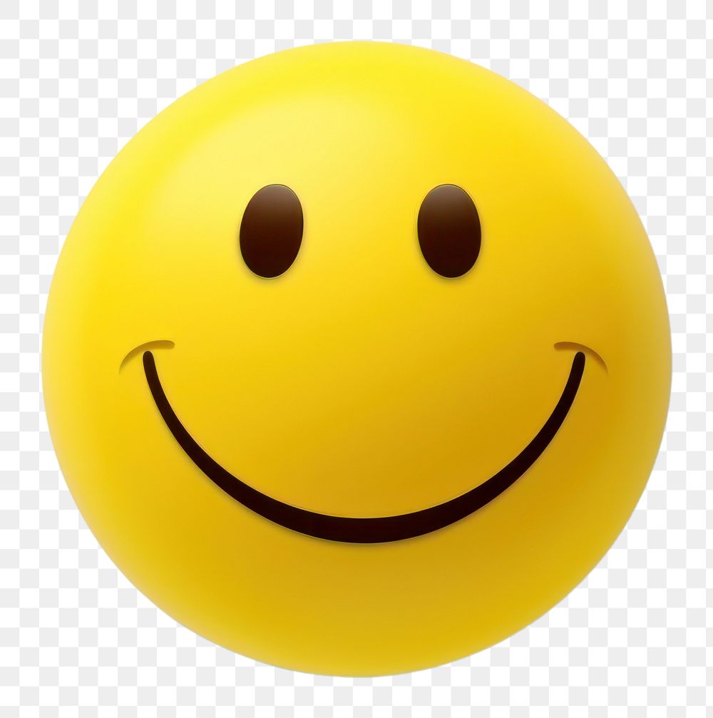 PNG Smile emoji face white background anthropomorphic.