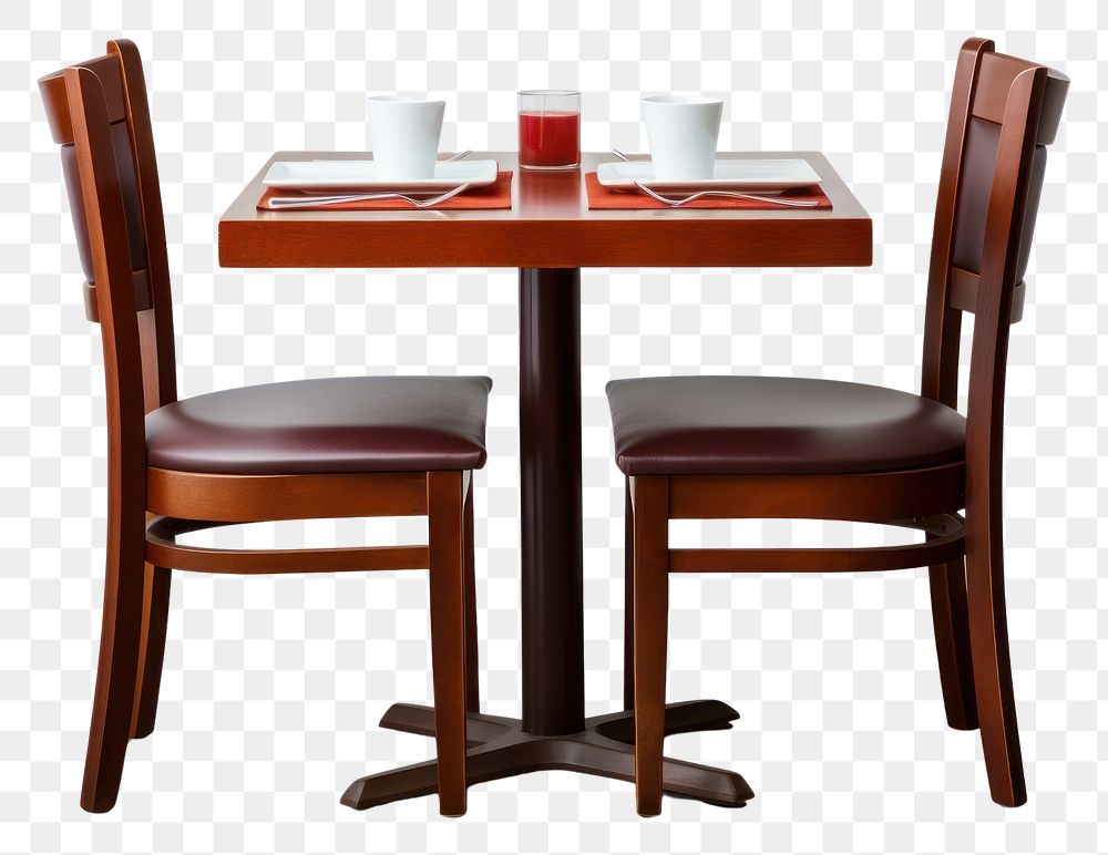PNG Table and chair architecture restaurant furniture.