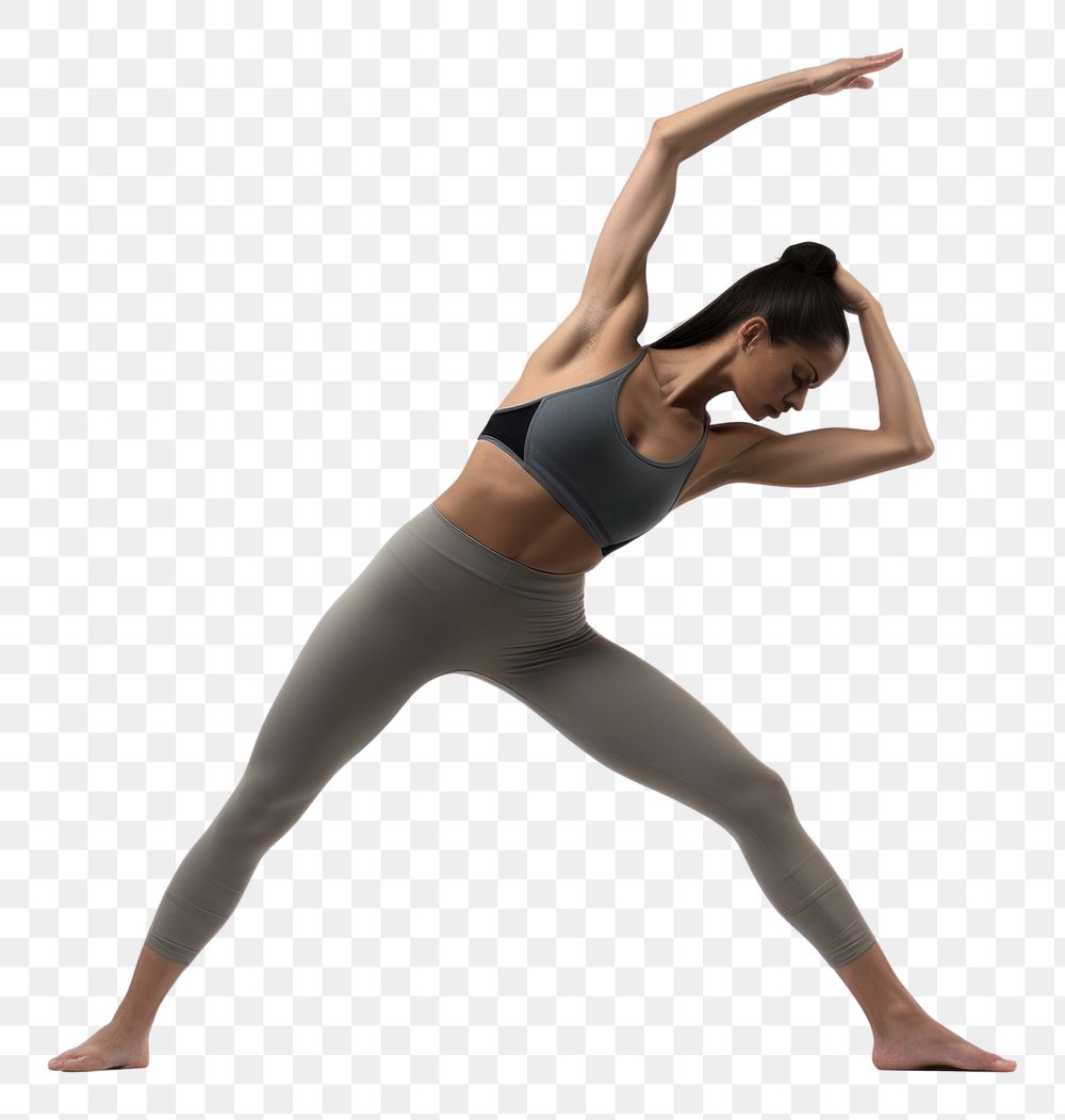 PNG Yoga sports adult woman.