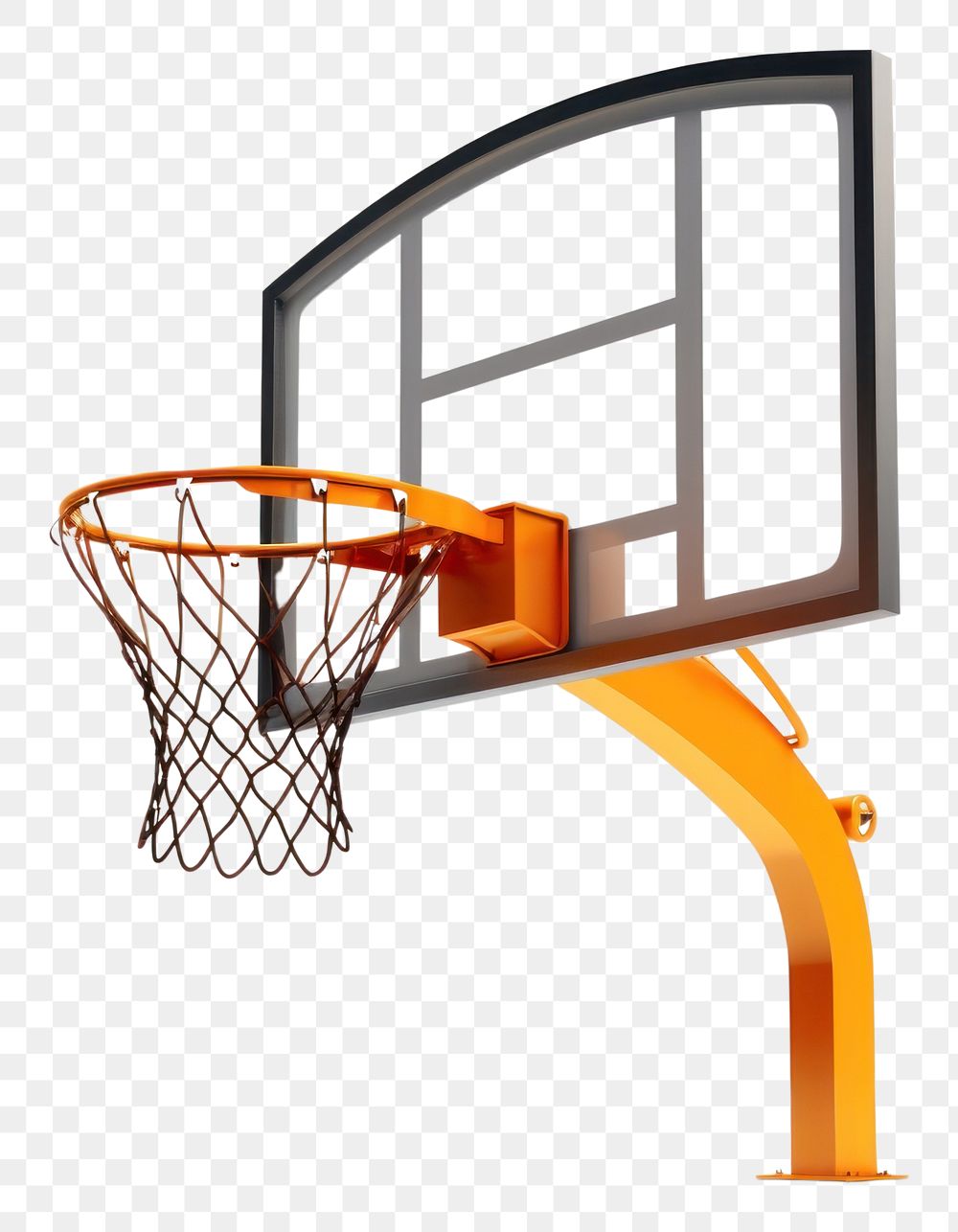 PNG Basketball hoop white background playground.