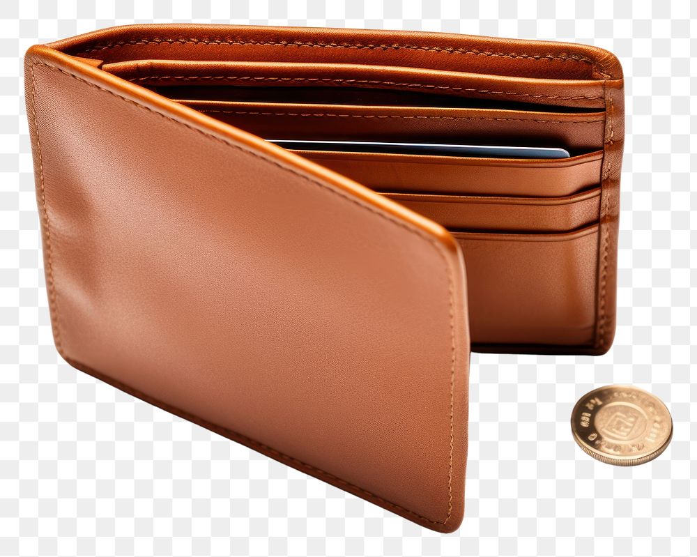 PNG Empty wallet handbag white background accessories.