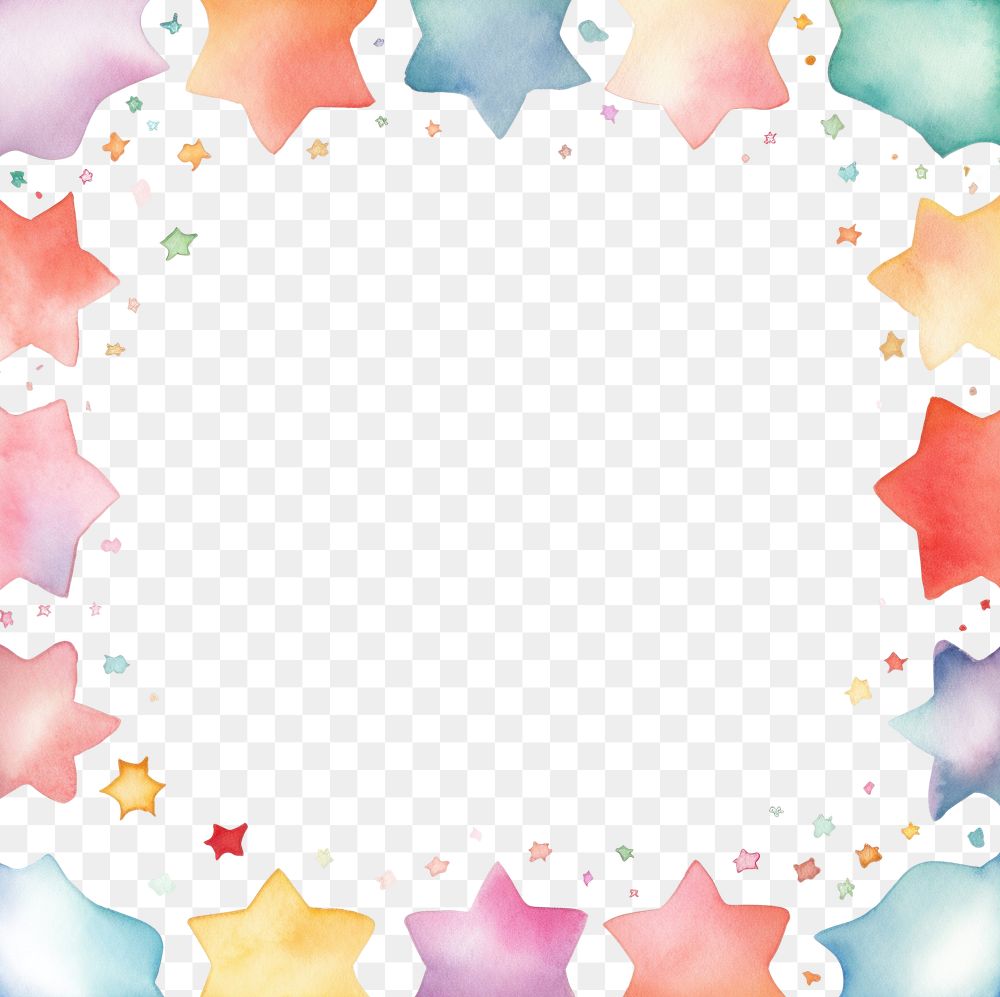 PNG Little star square border backgrounds pattern paper. AI generated Image by rawpixel.