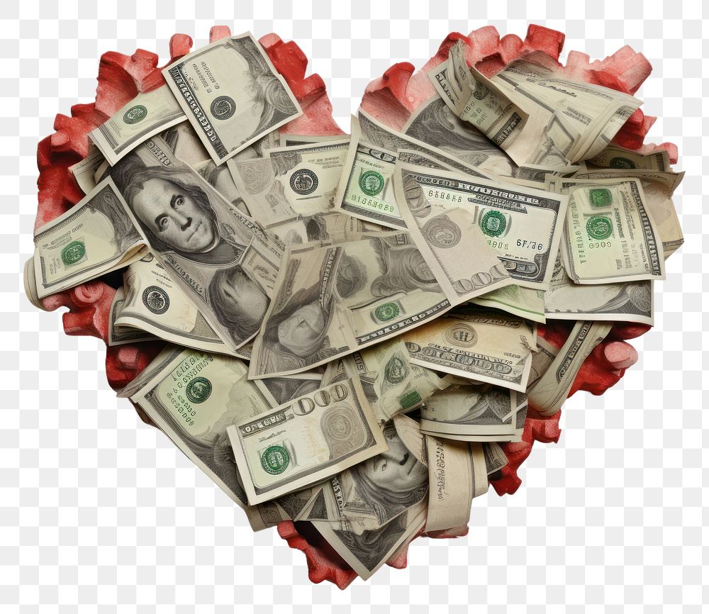 PNG Money money dollar heart.