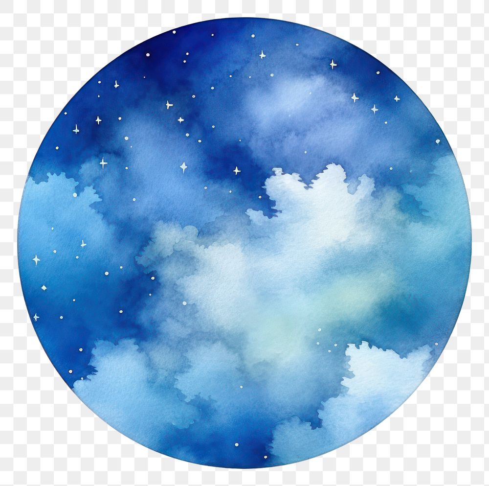 PNG  Dark blue cloud sky astronomy nature. AI generated Image by rawpixel.