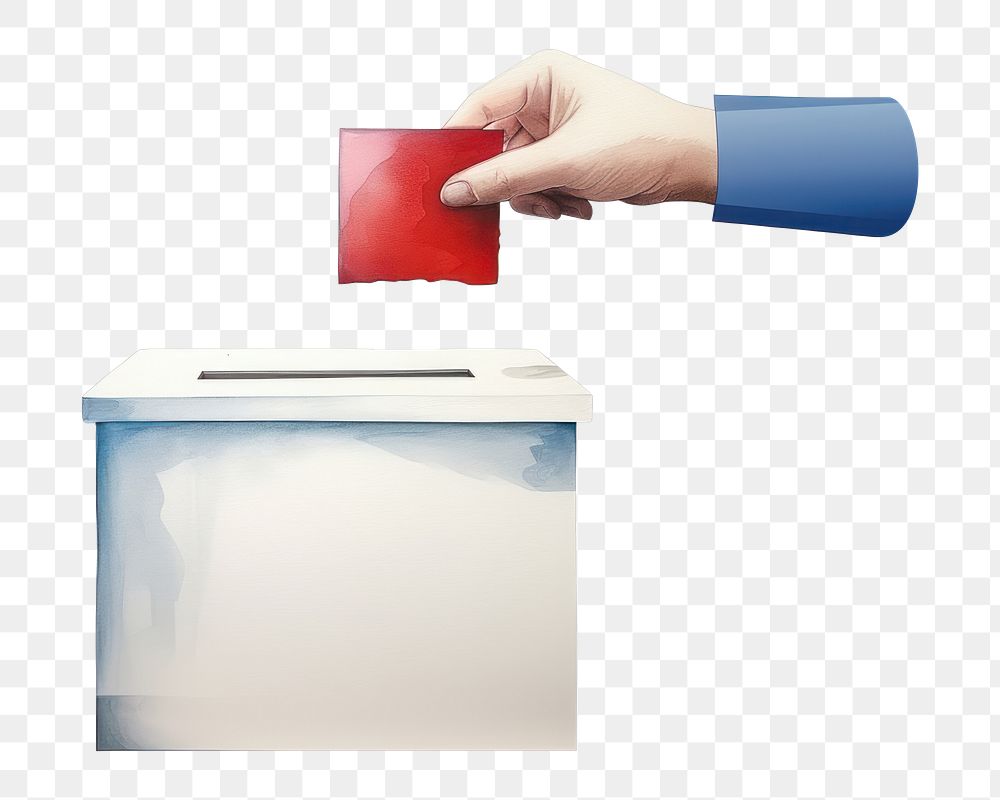 PNG Vote hand red box. AI generated Image by rawpixel.