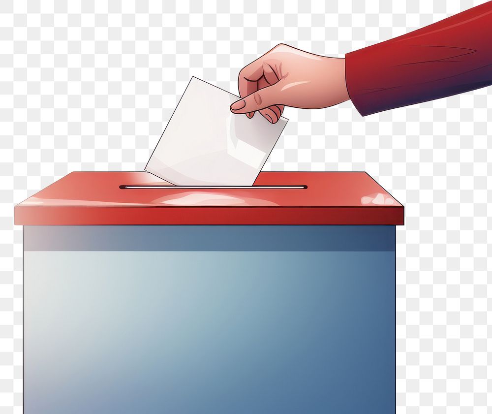 PNG  Vote paper hand box. AI generated Image by rawpixel.