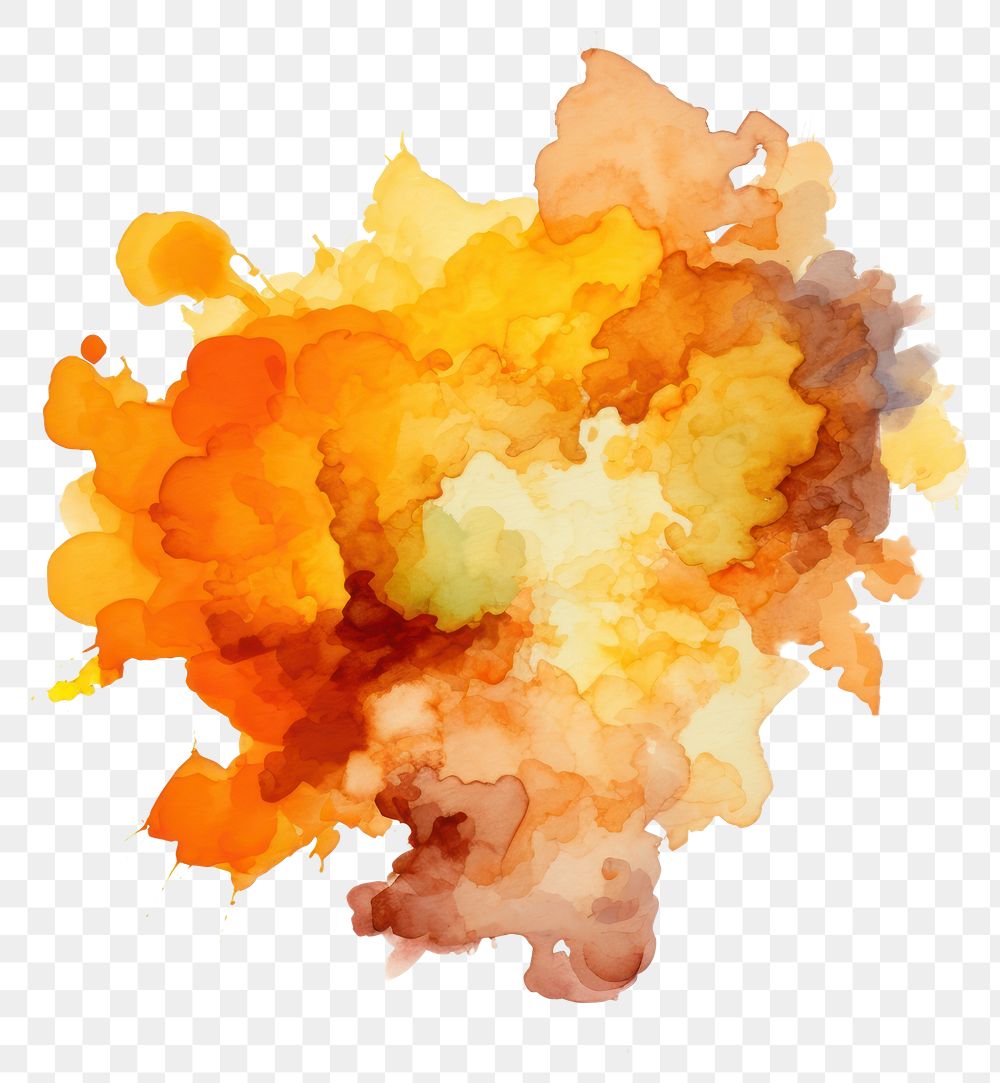 PNG  Explosion backgrounds painting yellow. AI generated Image by rawpixel.
