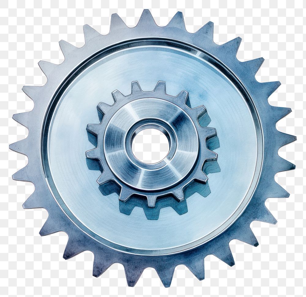 PNG  Gear wheel white background equipment. AI generated Image by rawpixel.