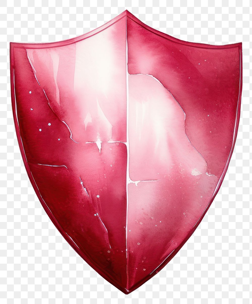 PNG  Shield red white background protection. AI generated Image by rawpixel.