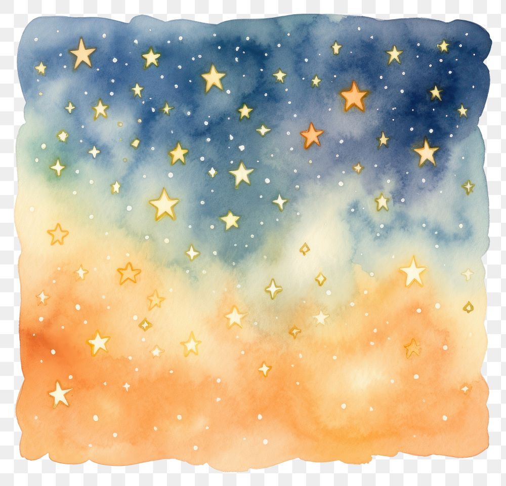 PNG  Starry sky backgrounds white background illuminated. AI generated Image by rawpixel.