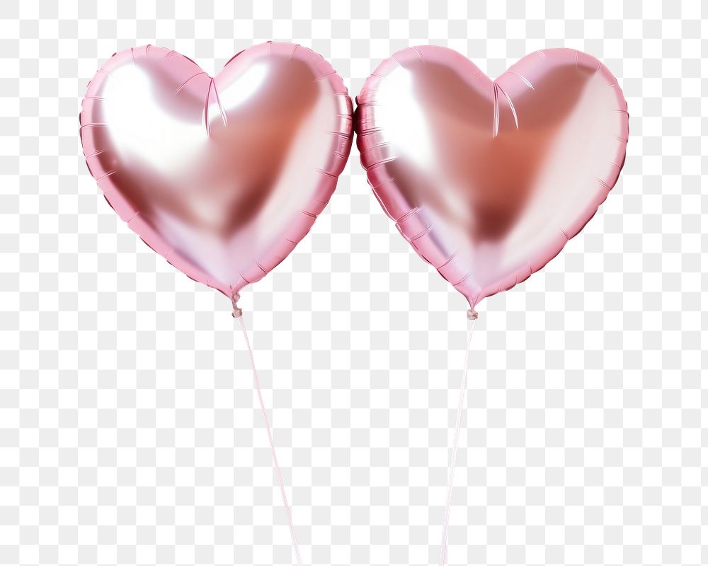 PNG Balloons in the hearts shape balloon pink celebration. AI generated Image by rawpixel.