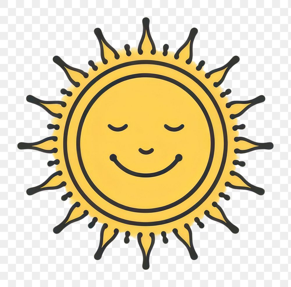 PNG A sun laughing icon outdoors shape logo.