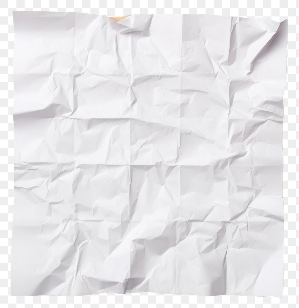 PNG Piece of wrinkled paper backgrounds white white background. AI generated Image by rawpixel.