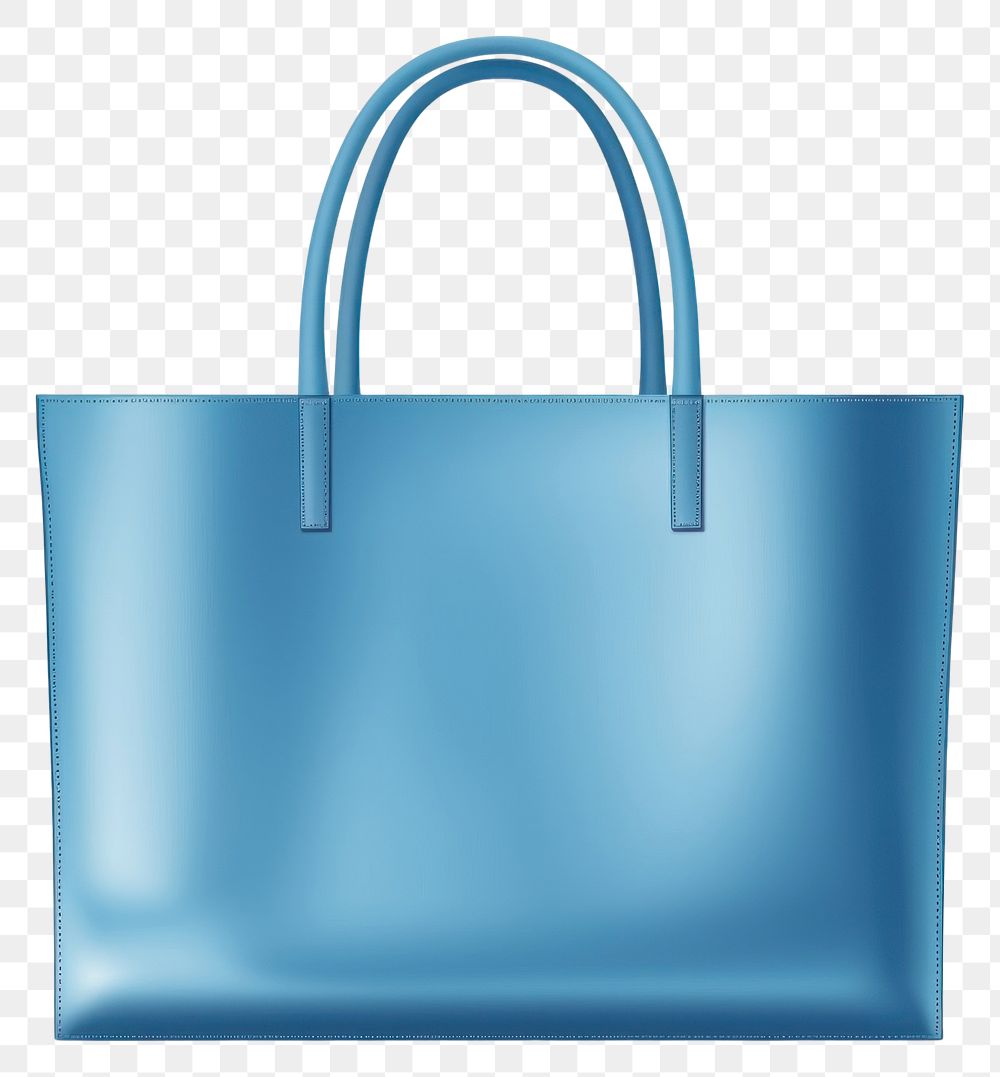PNG Tote bag handbag handle blue. AI generated Image by rawpixel.