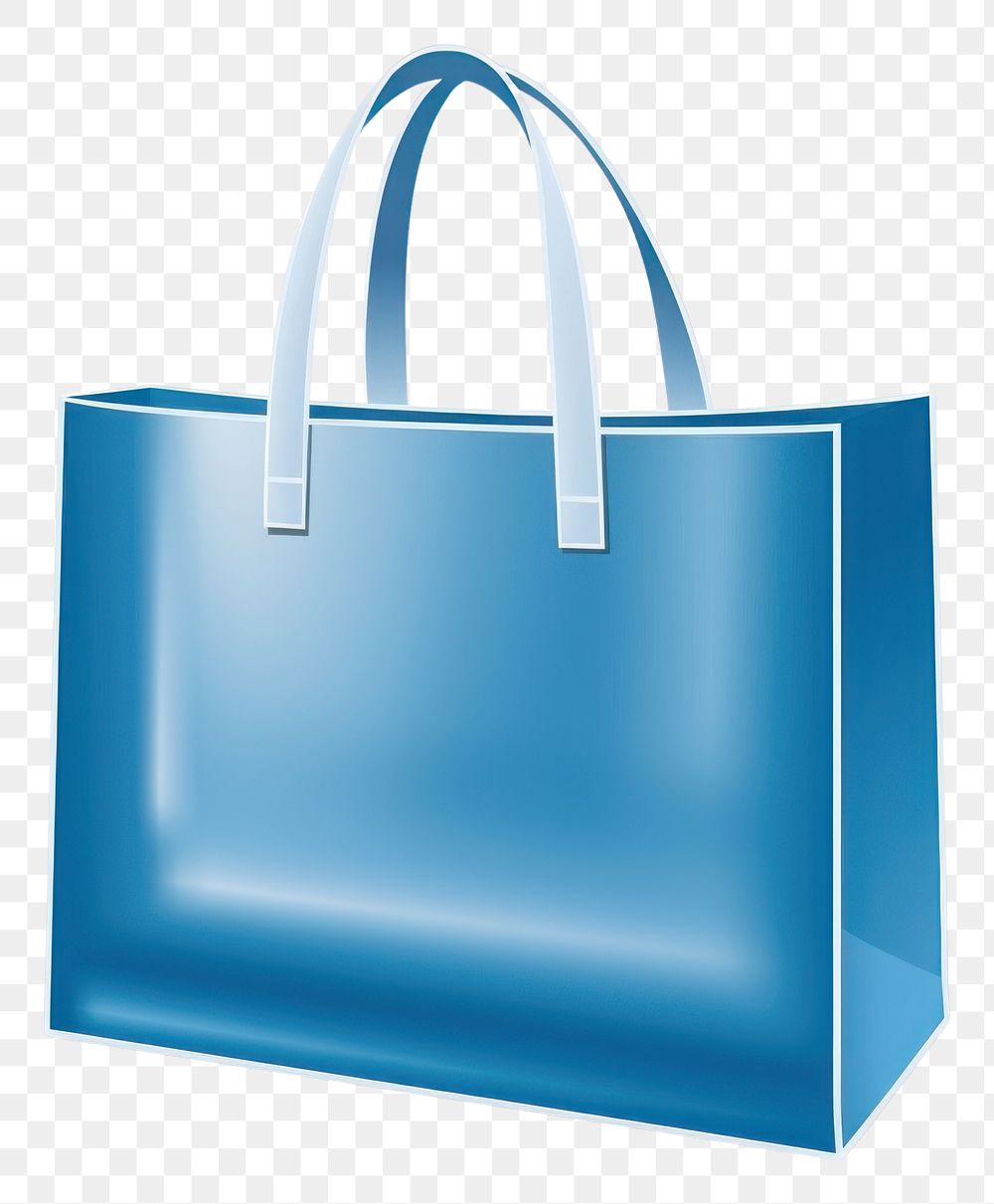 PNG Tote bag shopping handbag blue. AI generated Image by rawpixel.