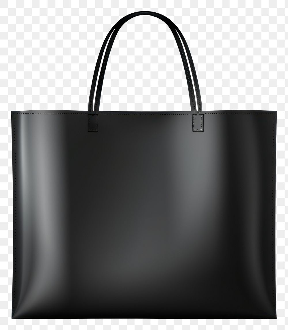 PNG Tote bag handbag handle black. AI generated Image by rawpixel.