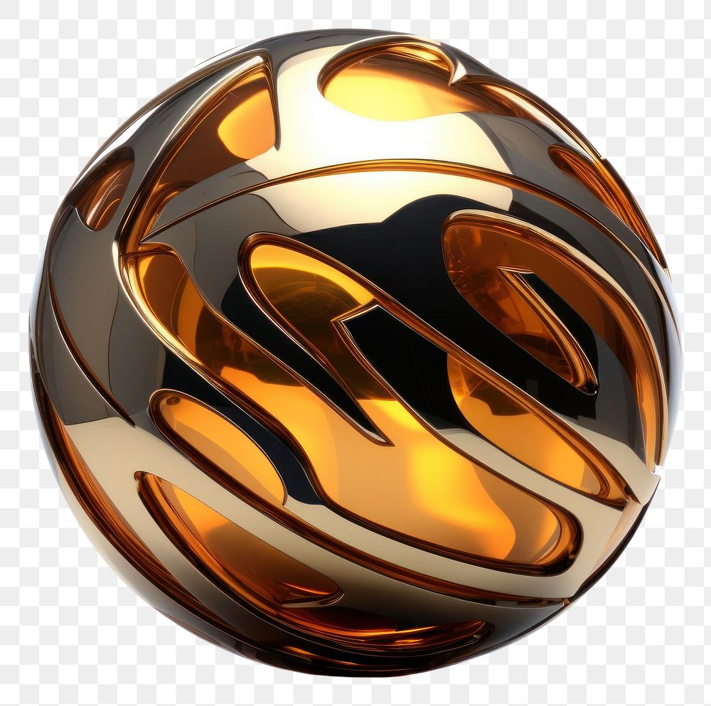 PNG 3d render of a basketball in surreal abstract style sphere glass metal.