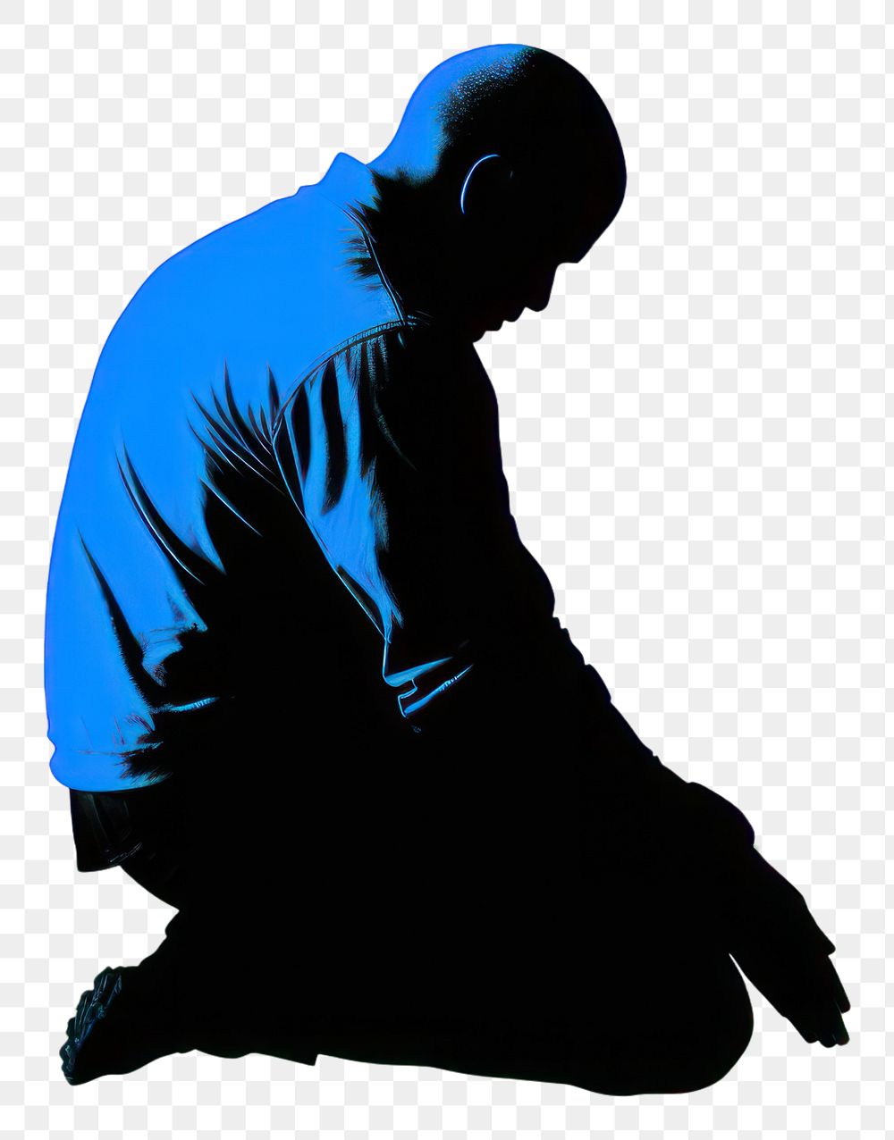 PNG  Muslim man pray silhouette adult spirituality.
