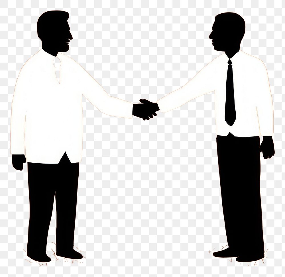 PNG  2 businessman handshakes adult advertisement togetherness.