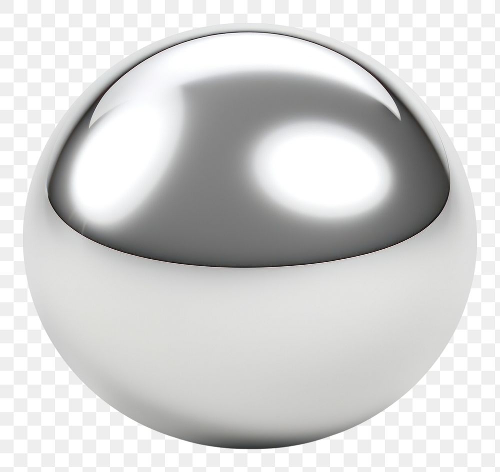 PNG Circle Chrome material sphere white background accessories.