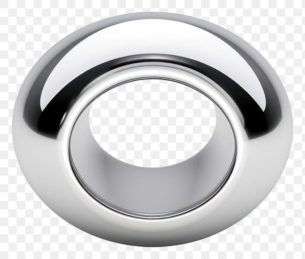 PNG Circle Chrome material platinum jewelry circle.