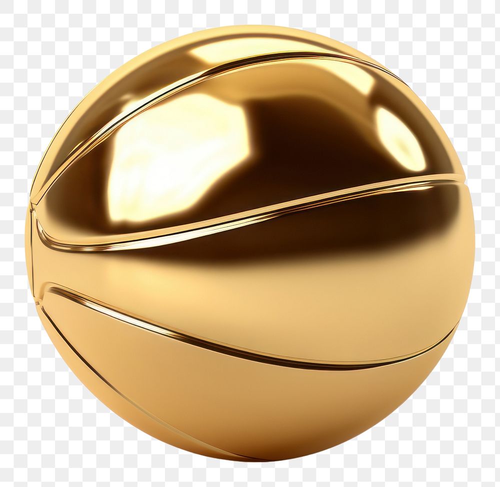 PNG Basketball jewelry sphere gold.
