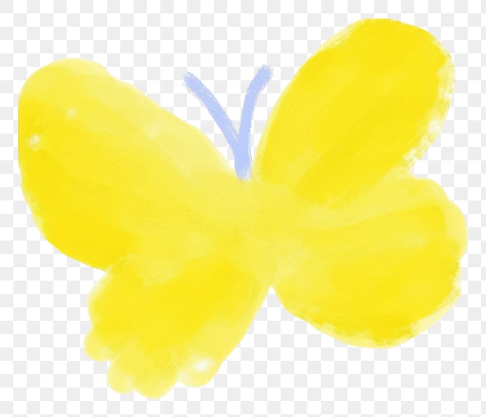 PNG Hand drawn a butterfly petal white background freshness.