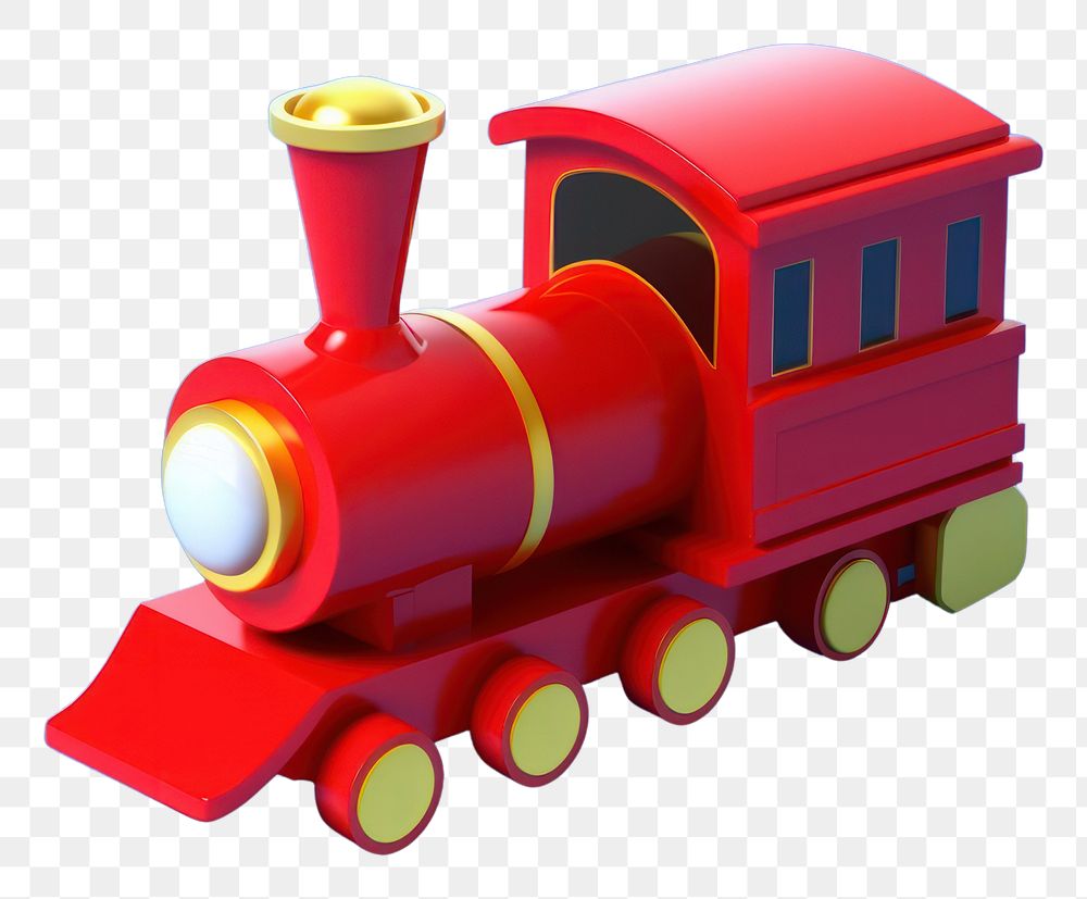 PNG Train locomotive vehicle cartoon. AI generated Image by rawpixel.