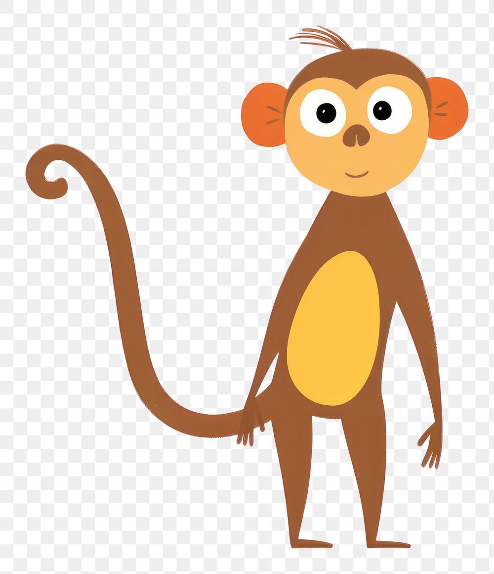 PNG Safari Monkey wildlife cartoon animal.