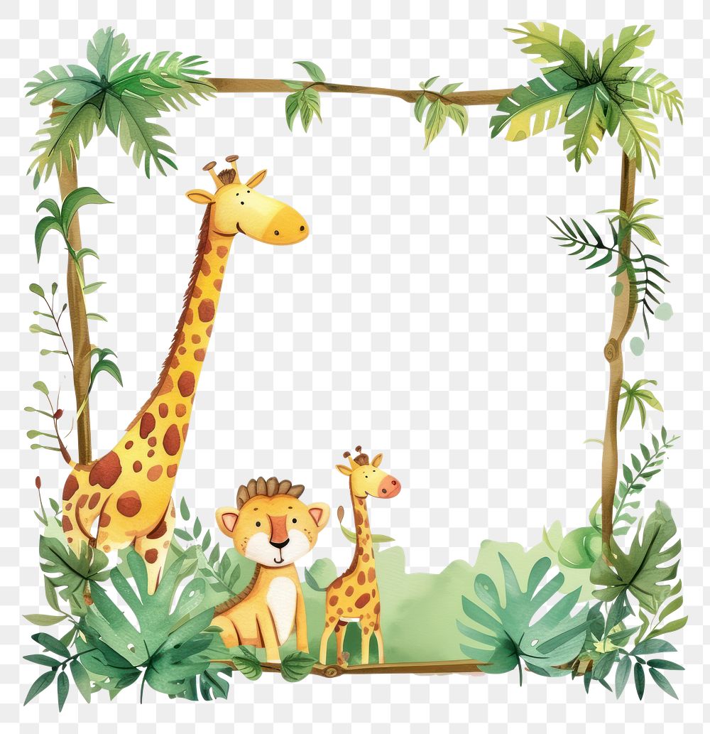 PNG Safari wildlife outdoors giraffe.