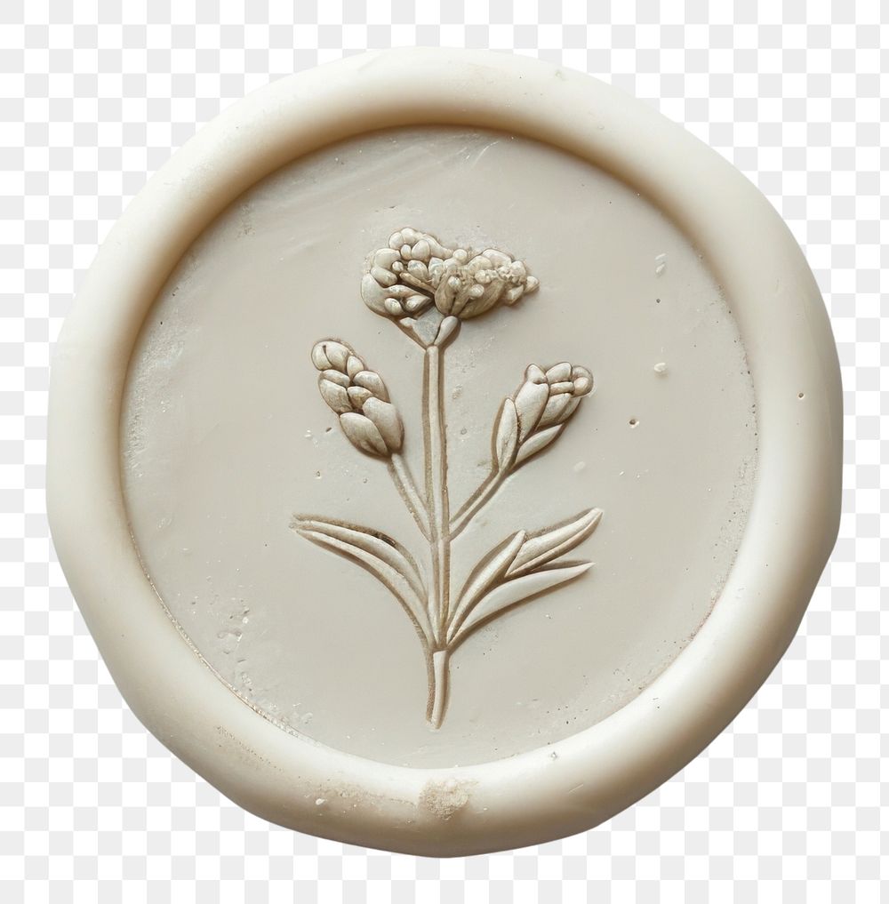 PNG  Seal Wax Stamp wild flower accessories porcelain accessory.